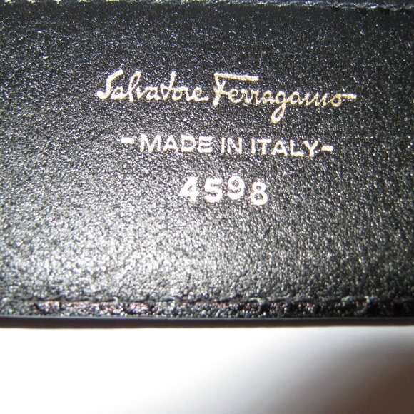 Authentic Vera Ferragamo Black Belt - Size L - Picture 3 of 5